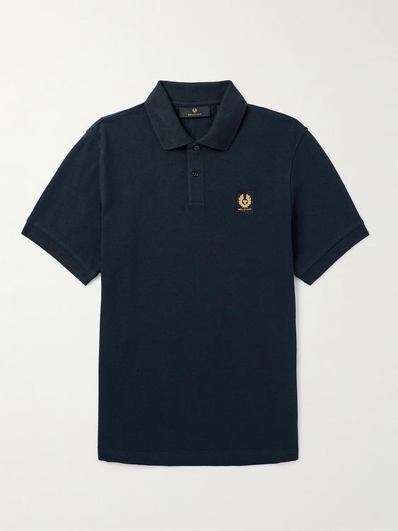 Black short sleeve polo shirt from Belstaff