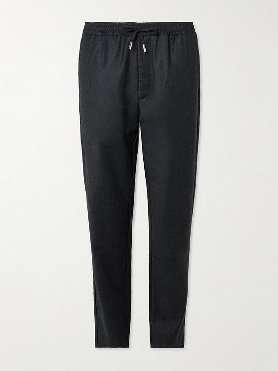 Black drawstring trousers from Mr P.