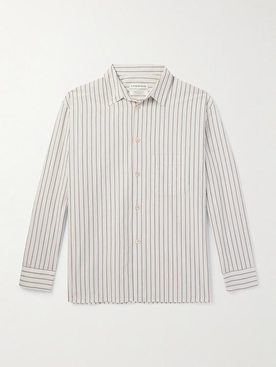Striped white casual shirt from A Kind Of Guise