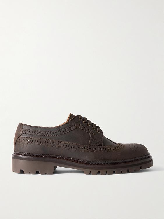 Dark brown derby shoes from Mr P.