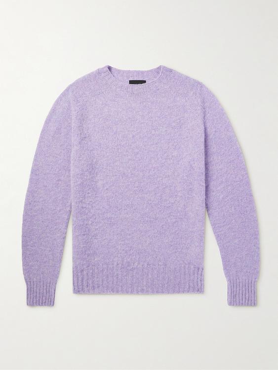 Light purple cashmere sweater from Howlin'
