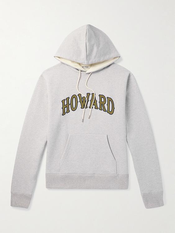 Print white hooded sweatshirt from Wales Bonner
