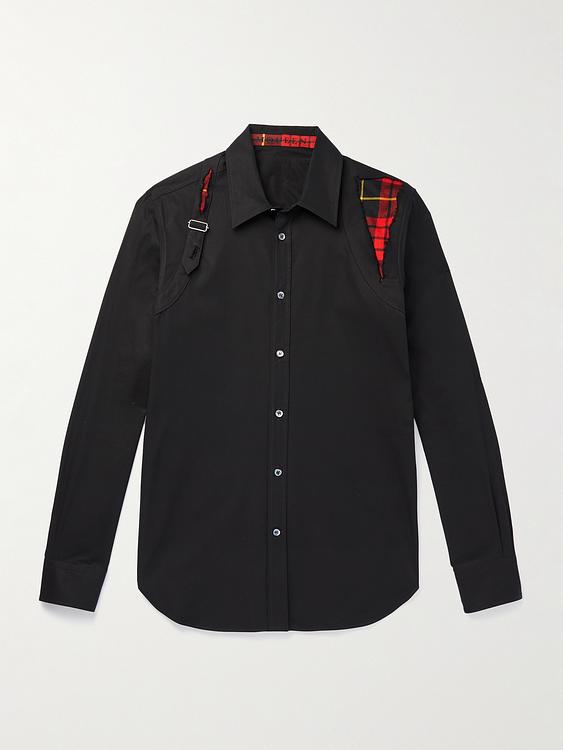 Print black casual shirt from Alexander Mcqueen