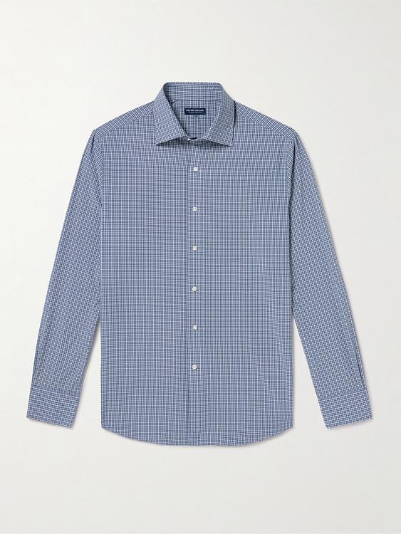 Blue casual shirt from Peter Millar