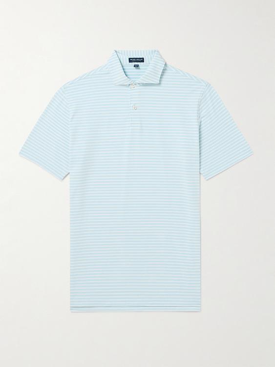 Light blue short sleeve polo shirt from Peter Millar