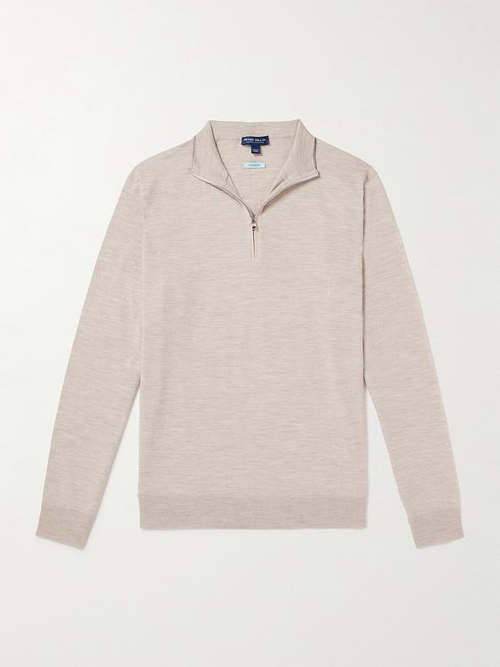 Beige half-zip from Peter Millar