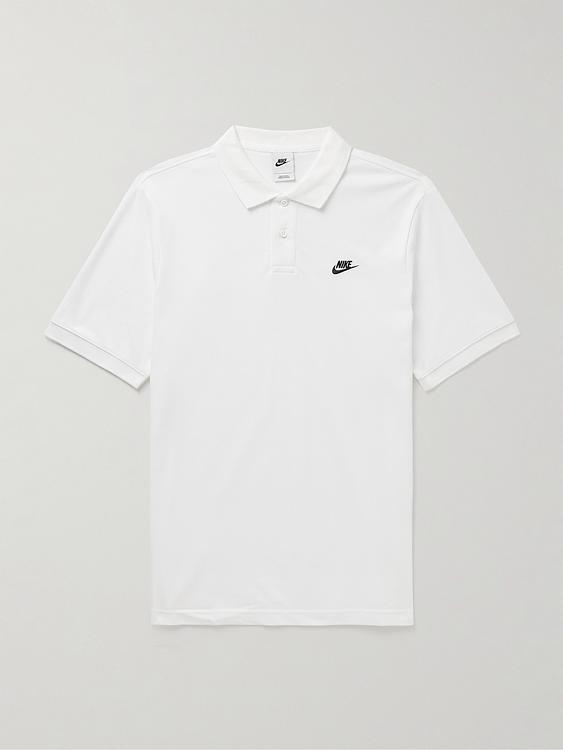 White short sleeve polo shirt from Nike