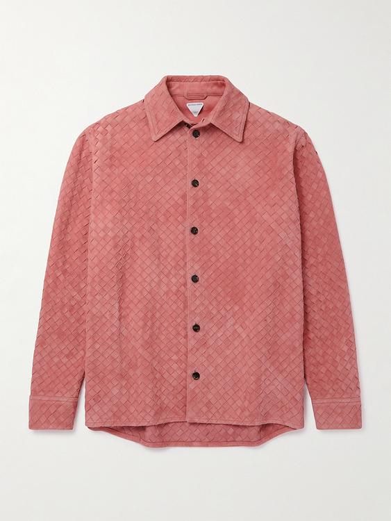 Red casual shirt from Bottega Veneta