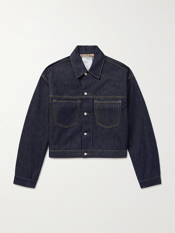 Black denim jacket from Acne Studios