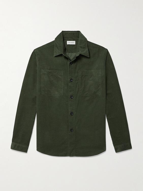 Dark green casual shirt from Oliver Spencer
