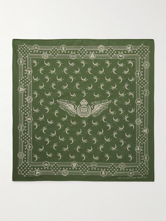 Green pocket square from RRL