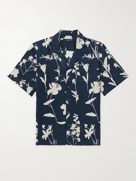 Dark blue short sleeve shirt from Club Monaco