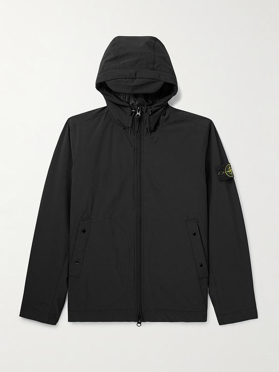 Black casual jacket from Stone Island