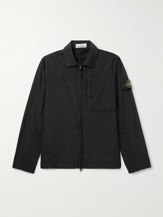 Black casual jacket from Stone Island