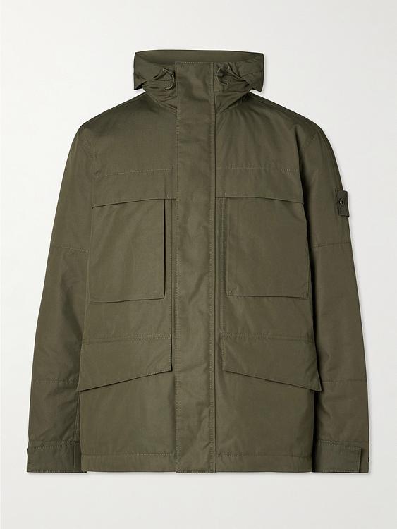 Dark green parka from Stone Island