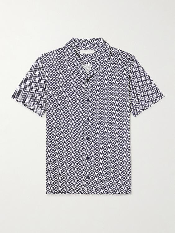 Blue short sleeve shirt from Orlebar Brown