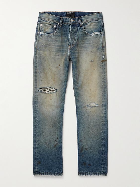 Grey distressed jeans from Enfants Riches Déprimés