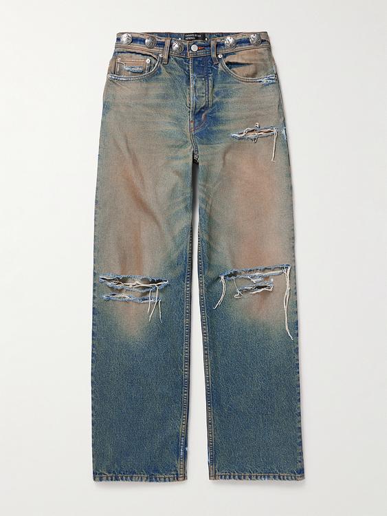 Dark grey distressed jeans from Enfants Riches Déprimés