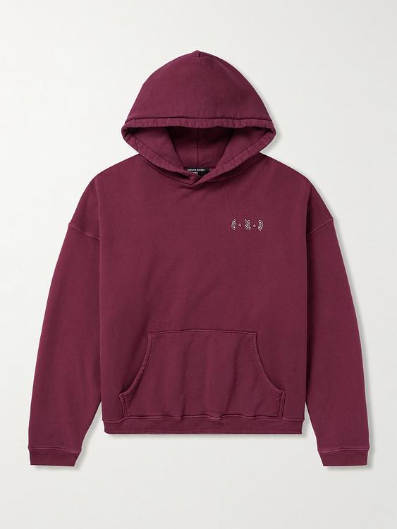 Print dark red hooded sweatshirt from Enfants Riches Déprimés