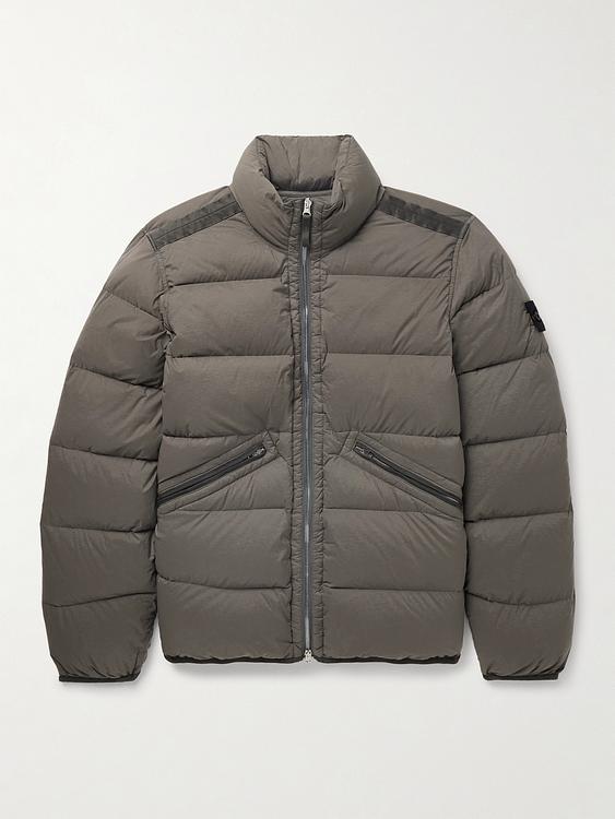 Dark green down jacket from Stone Island