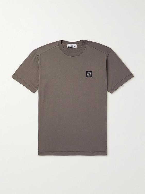 Taupe t-shirt from Stone Island