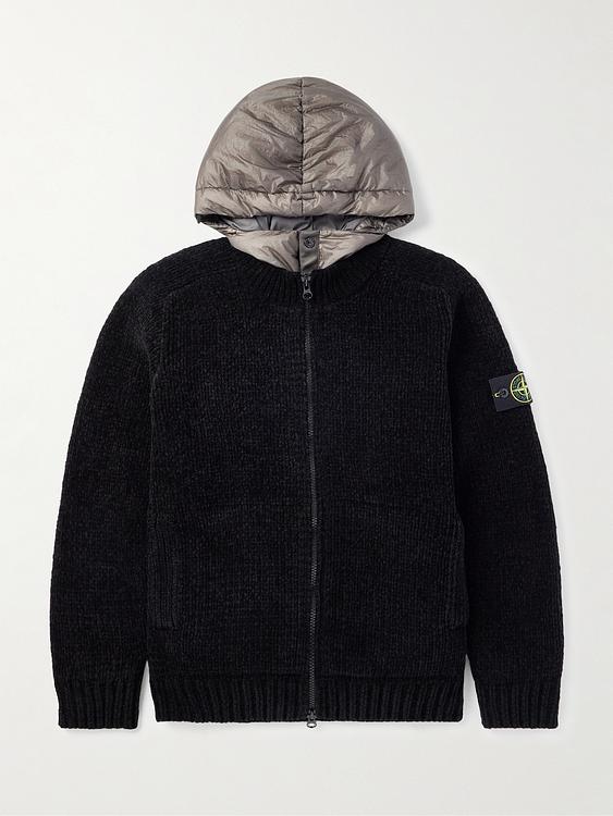 Black casual jacket from Stone Island