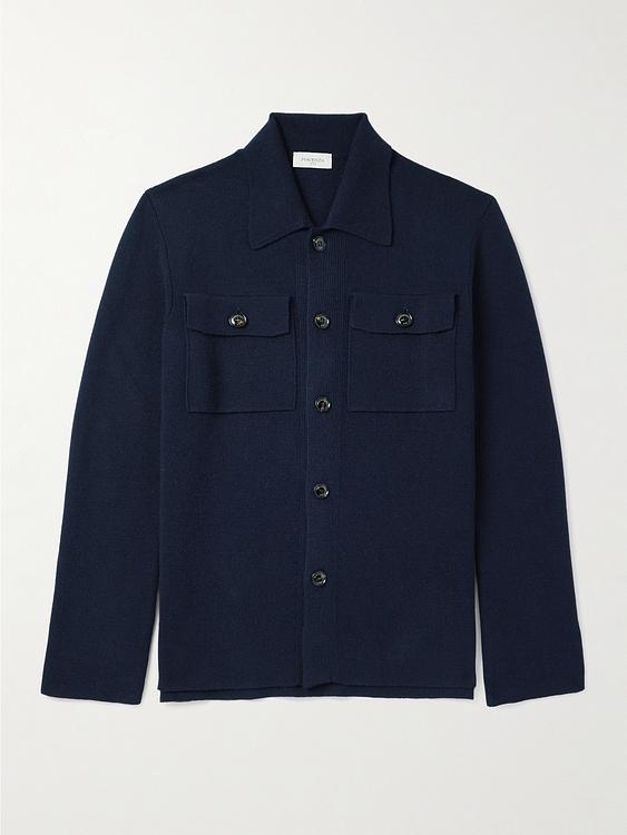 Dark blue overshirt from Piacenza 1733