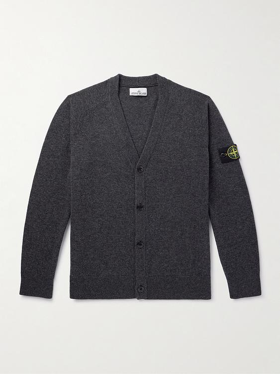 Black cardigan from Stone Island