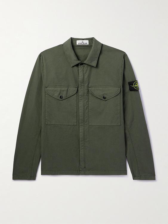Dark green casual jacket from Stone Island