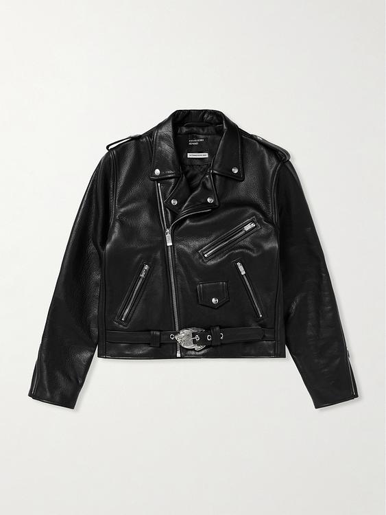 Black leather jacket from Enfants Riches Déprimés