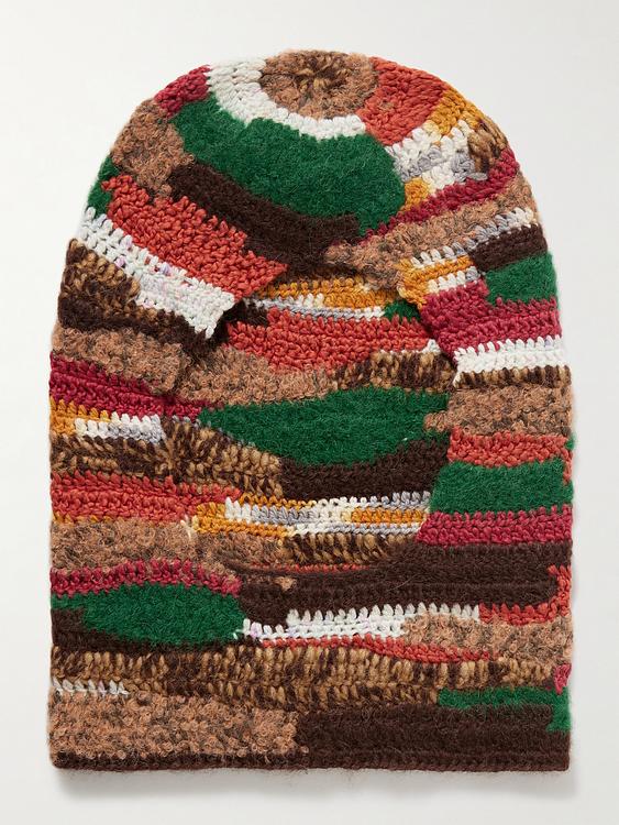 Dark brown beanie from The Elder Statesman