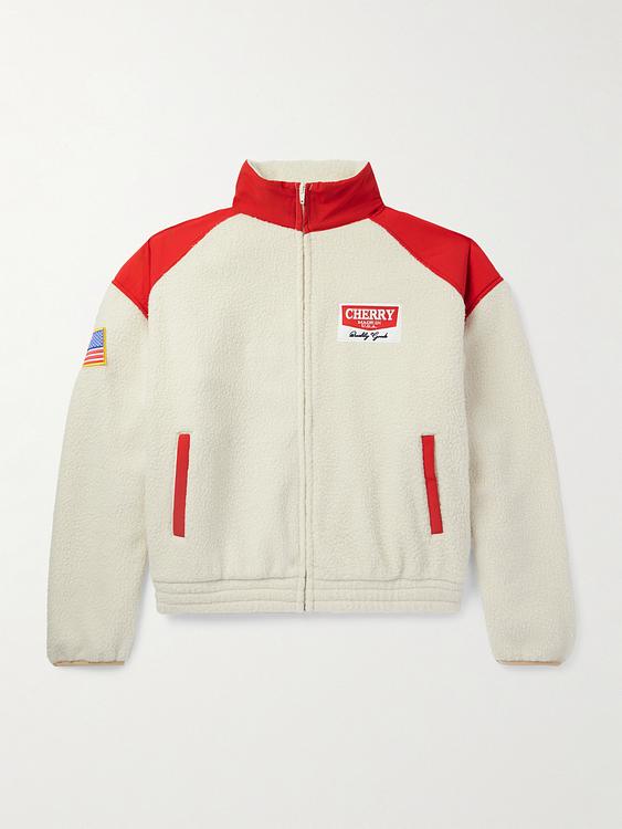 Print beige casual jacket from Cherry Los Angeles