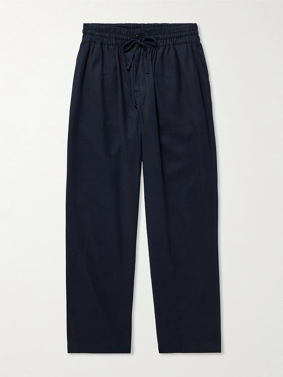 Black wide-leg casual trousers from Kardo