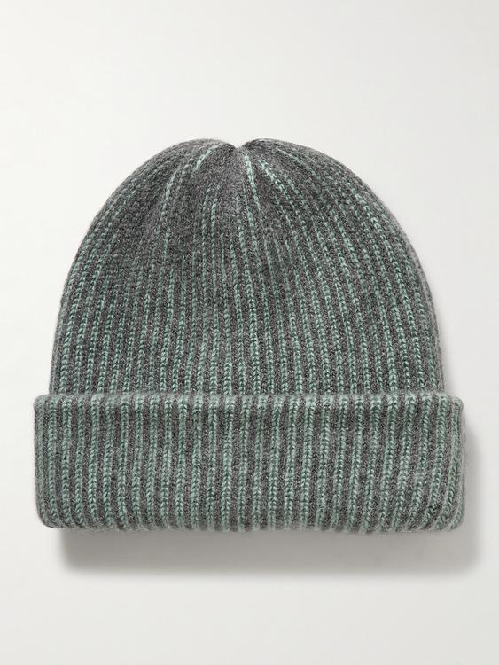 Dark grey beanie from The Elder Statesman