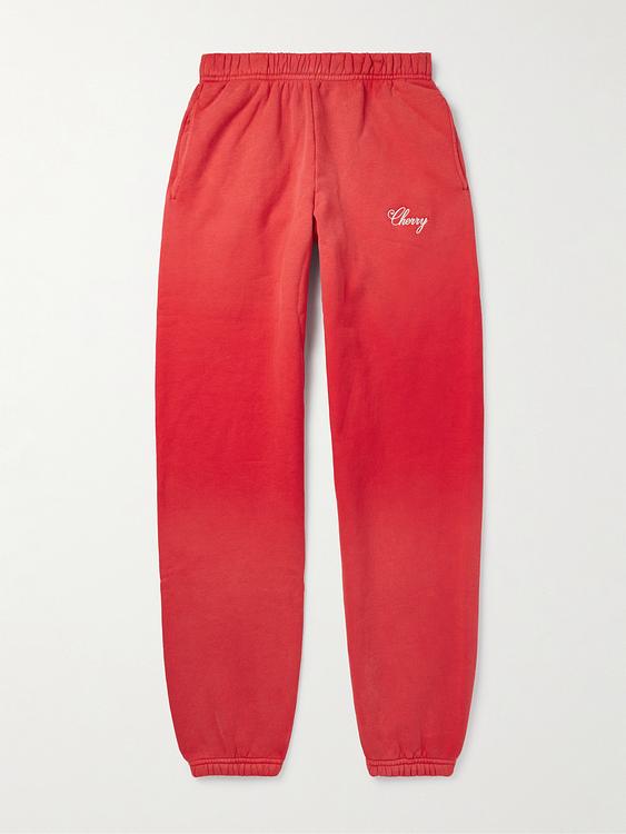 Red sweatpants from Cherry Los Angeles