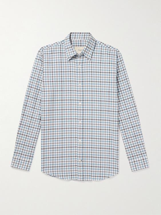 Checkered white casual shirt from Purdey