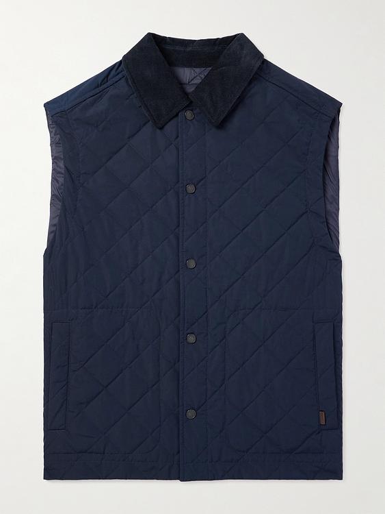 Dark blue pullover from Purdey