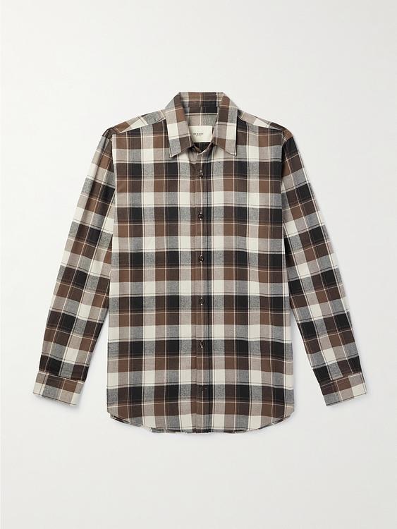 Checkered grey casual shirt from Purdey