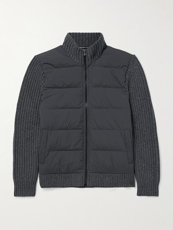 Dark grey down jacket from James Perse