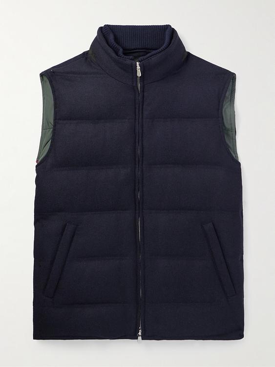 Black vest from Rubinacci