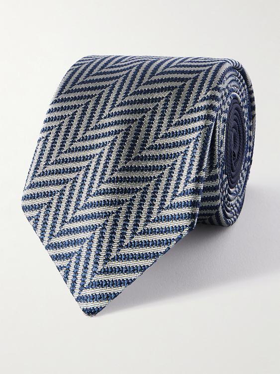 Dark blue tie from Missoni