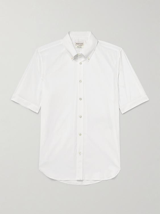 White short sleeve shirt from Alexander Mcqueen