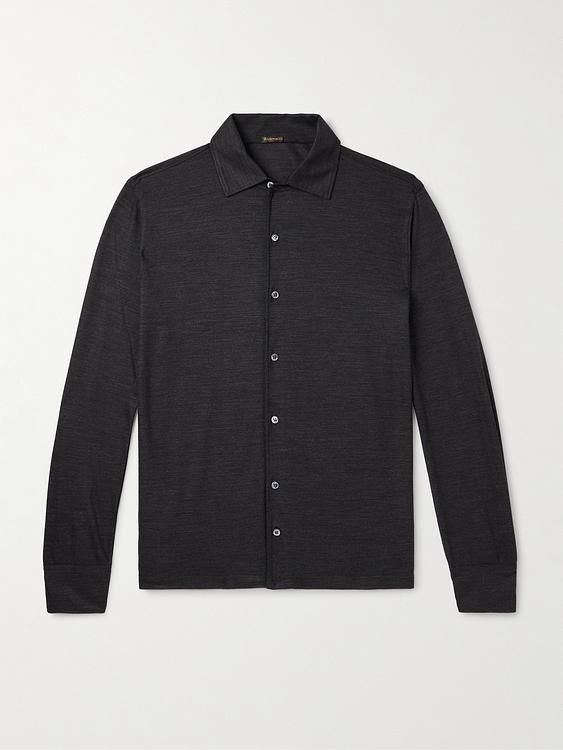 Black casual shirt from Rubinacci