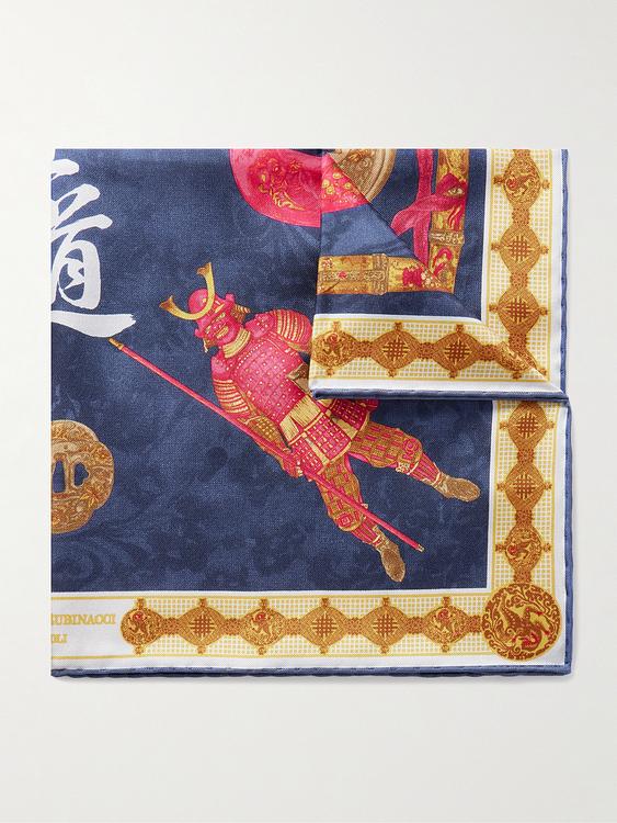 Multicolor pocket square from Rubinacci