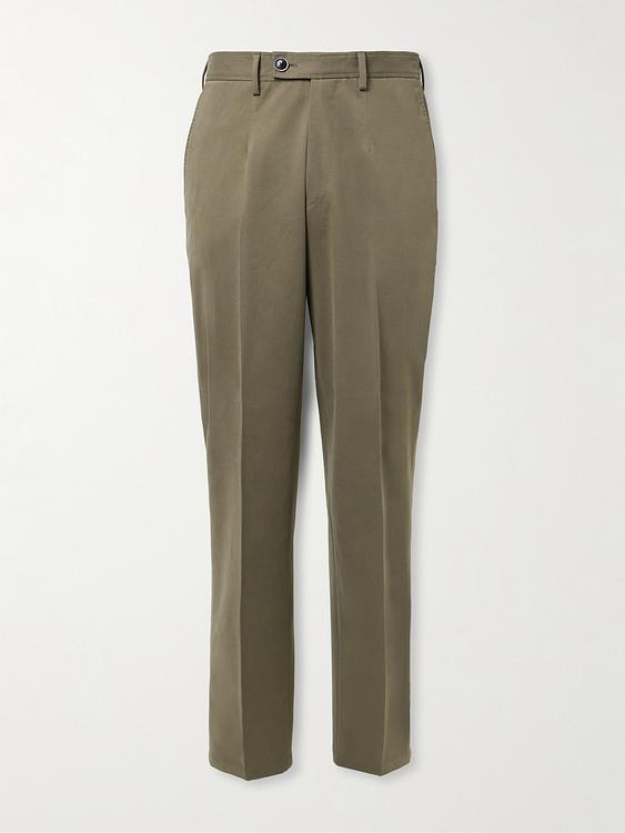 Taupe formal trousers from Purdey