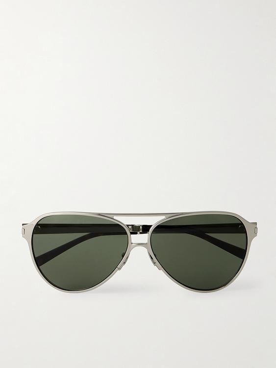 Grey d-frame sunglasses from Saint Laurent