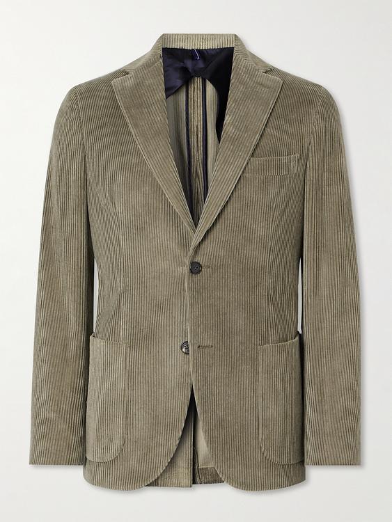 Taupe suit jacket from Incotex