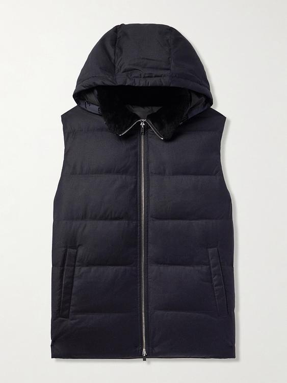 Black vest from Yves Salomon