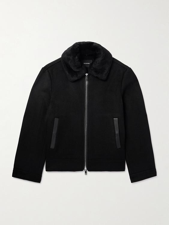 Black casual jacket from Yves Salomon