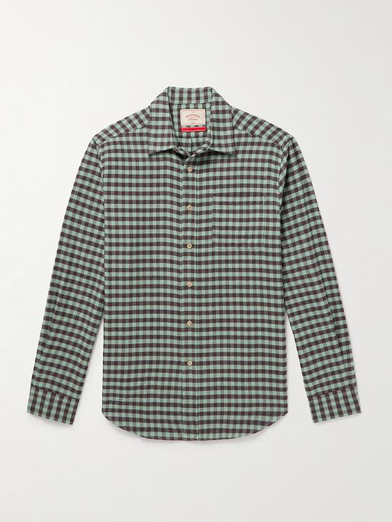 Checkered grey casual shirt from Portuguese Flannel